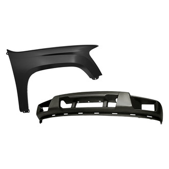 Replacement - 2-Piece (Front Lower Bumper Cover, Front Passenger Side Fender) (CAPA Certified)