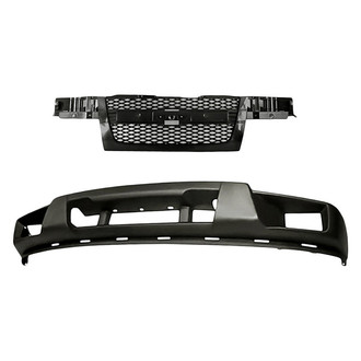 Replacement - 2-Piece (Front Lower Bumper Cover, Grille) (Standard Line)