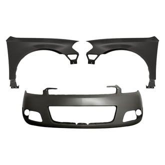 Replacement - 3-Piece (Front Bumper Cover, Front Driver and Passenger Side Fender) (CAPA Certified)