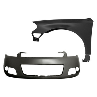 Replacement - 2-Piece (Front Bumper Cover, Front Driver Side Fender) (CAPA Certified)