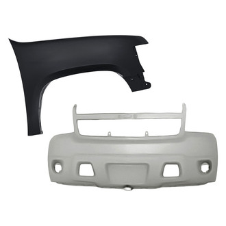Replacement - 2-Piece (Front Bumper Cover, Front Passenger Side Fender)
