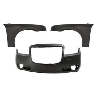 Replacement - 3-Piece (Front Bumper Cover, Front Driver and Passenger Side Fender) (Standard Line)