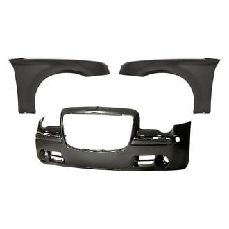 Replacement - 3-Piece (Front Bumper Cover, Front Driver and Passenger Side Fender) (Standard Line)