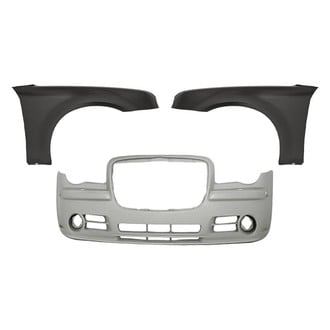 Replacement - 3-Piece (Front Bumper Cover, Front Driver and Passenger Side Fender) (Standard Line)