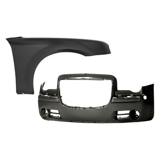 Replacement - 2-Piece (Front Bumper Cover, Front Passenger Side Fender) (Standard Line)