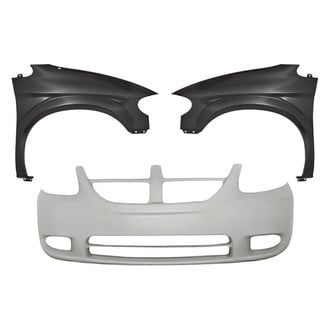 Replacement - 3-Piece (Front Bumper Cover, Front Driver and Passenger Side Fender) (Standard Line)