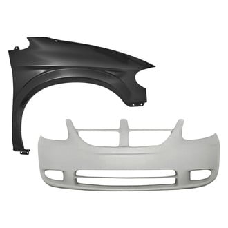 Replacement - 2-Piece (Front Bumper Cover, Front Passenger Side Fender) (Standard Line)