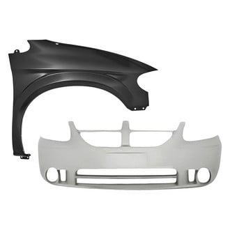 Replacement - 2-Piece (Front Bumper Cover, Front Passenger Side Fender) (Standard Line)