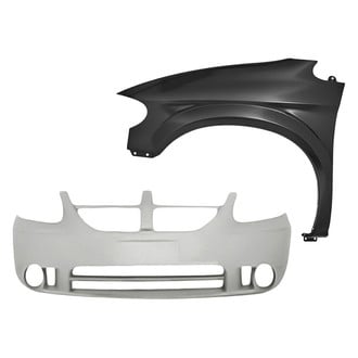Replacement - 2-Piece (Front Bumper Cover, Front Driver Side Fender) (Standard Line)