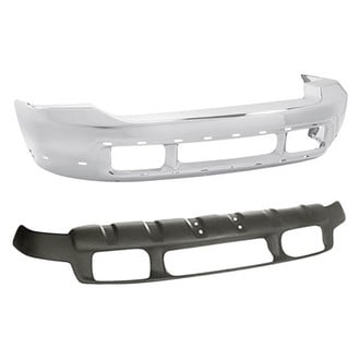 Replacement - 2-Piece (Front Bumper Face Bar, Front Upper Bumper Valance) (Standard Line)