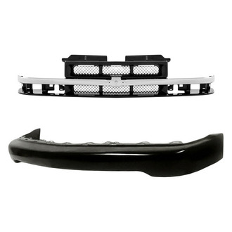 Replacement - 2-Piece (Grille, Front Bumper Face Bar) (Standard Line)