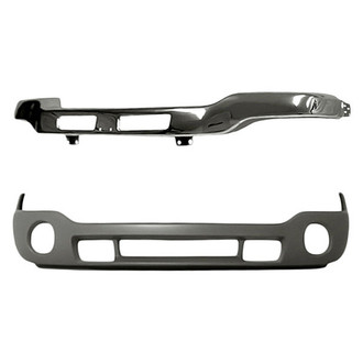 Replacement - 2-Piece (Front Lower Bumper Cover, Front Bumper Face Bar) (Standard Line)
