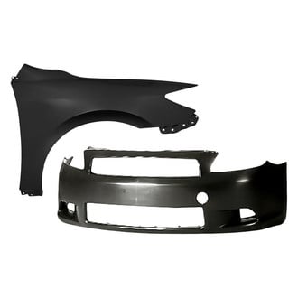Replacement - 2-Piece (Front Bumper Cover, Front Passenger Side Fender) (Standard Line)