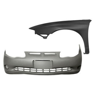 Replacement - 2-Piece (Front Bumper Cover, Front Driver Side Fender) (Standard Line)