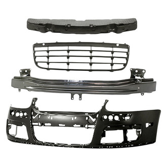 Replacement - 4-Piece (Front Bumper Cover, Front Bumper Reinforcement, Front Lower Center Bumper Grille, Front Bumper Absorber) (Standard Line)