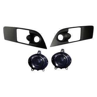 Replacement - 4-Piece (Driver and Passenger Side Fog Light, Front Inner and Outer Fog Light Bezel) (Standard Line)
