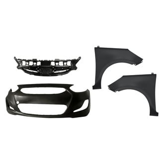 Replacement - 4-Piece (Front Bumper Cover, Front Driver and Passenger Side Fender, Grille) (Standard Line)