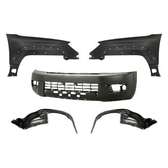Replacement - 5-Piece (Front Bumper Cover, Front Driver and Passenger Side Fender, Front Driver and Passenger Side Fender Liner) (Standard Line)