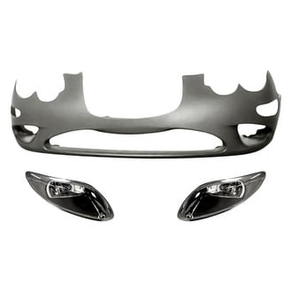 Replacement - 3-Piece (Front Bumper Cover, Driver and Passenger Side Fog Light) (Standard Line)
