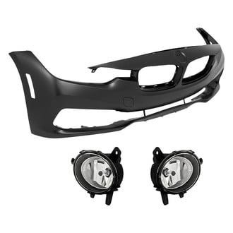 Replacement - 3-Piece (Front Bumper Cover, Driver and Passenger Side Fog Light) (Standard Line)