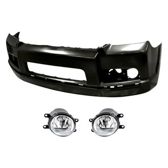 Replacement BNDL-222119 - 3-Piece (Front Bumper Cover, Driver and Passenger Side Fog Light) (Standard Line)