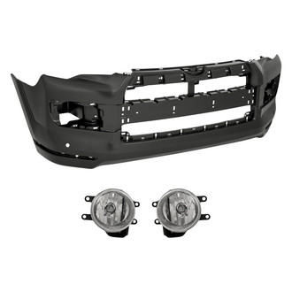 Replacement - 3-Piece (Front Bumper Cover, Driver and Passenger Side Fog Light) (Standard Line)