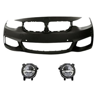 Replacement - 3-Piece (Front Bumper Cover, Driver and Passenger Side Fog Light) (Standard Line)