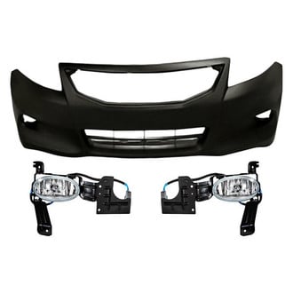 Replacement - 3-Piece (Front Bumper Cover, Driver and Passenger Side Fog Light) (Standard Line)