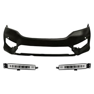 Replacement - 3-Piece (Front Bumper Cover, Driver and Passenger Side Fog Light) (CAPA Certified)