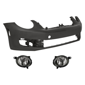 Replacement - 3-Piece (Front Bumper Cover, Driver and Passenger Side Fog Light) (Standard Line)