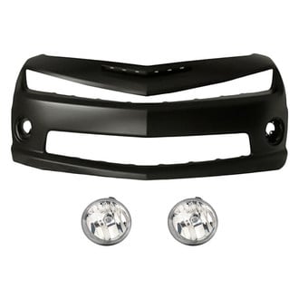 Replacement - 3-Piece (Front Bumper Cover, Driver and Passenger Side Fog Light) (CAPA Certified)