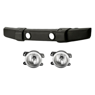 Replacement - 3-Piece (Front Bumper Cover, Driver and Passenger Side Fog Light) (Standard Line)