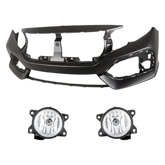 Replacement - 3-Piece (Front Bumper Cover, Driver and Passenger Side Fog Light) (Standard Line)
