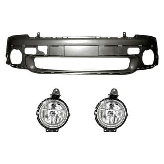 Replacement - 3-Piece (Front Bumper Cover, Driver and Passenger Side Fog Light) (Standard Line)