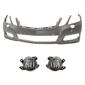 Replacement - 3-Piece (Front Bumper Cover, Driver and Passenger Side Fog Light) (Standard Line)