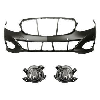 Replacement - 3-Piece (Front Bumper Cover, Driver and Passenger Side Fog Light) (Standard Line)