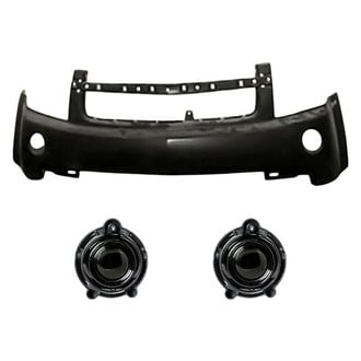 Replacement - 3-Piece (Front Bumper Cover, Driver and Passenger Side Fog Light) (Standard Line)