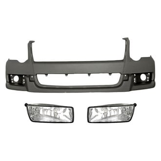 Replacement - 3-Piece (Front Upper Bumper Cover, Driver and Passenger Side Fog Light) (Standard Line)