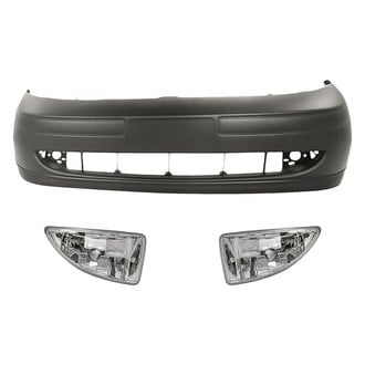Replacement - 3-Piece (Front Bumper Cover, Driver and Passenger Side Fog Light Lens and Housing) (Standard Line)