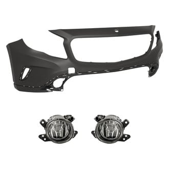 Replacement - 3-Piece (Front Bumper Cover, Driver and Passenger Side Fog Light) (Standard Line)
