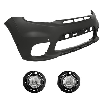 Replacement - 3-Piece (Front Bumper Cover, Driver and Passenger Side Fog Light) (Standard Line)