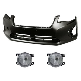 Replacement - 3-Piece (Front Bumper Cover, Driver and Passenger Side Fog Light) (Standard Line)