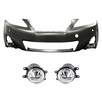 Replacement BNDL-222461 - 3-Piece (Front Bumper Cover, Driver and Passenger Side Fog Light) (Standard Line)
