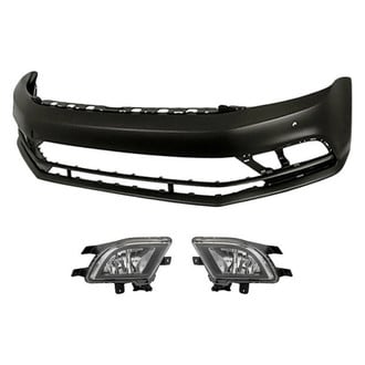 Replacement - 3-Piece (Front Bumper Cover, Driver and Passenger Side Fog Light) (Standard Line)