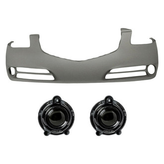Replacement - 3-Piece (Front Bumper Cover, Driver and Passenger Side Fog Light) (Standard Line)