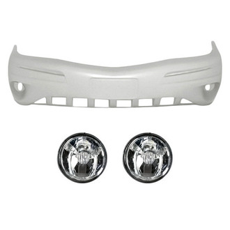 Replacement - 3-Piece (Front Bumper Cover, Driver and Passenger Side Fog Light) (Standard Line)