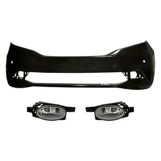 Replacement - 3-Piece (Front Bumper Cover, Driver and Passenger Side Fog Light) (Standard Line)
