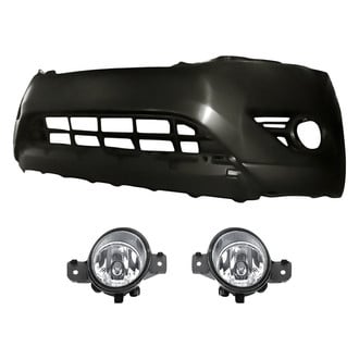 Replacement - 3-Piece (Front Bumper Cover, Driver and Passenger Side Fog Light) (Standard Line)