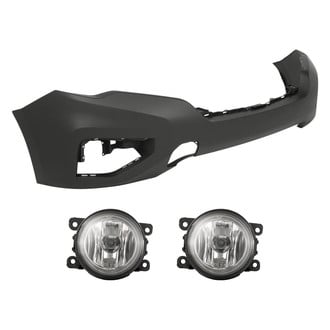Replacement - 3-Piece (Front Bumper Cover, Driver and Passenger Side Fog Light) (Standard Line)