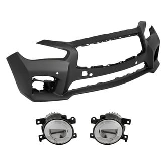 Replacement - 3-Piece (Front Bumper Cover, Driver and Passenger Side Fog Light) (Standard Line)